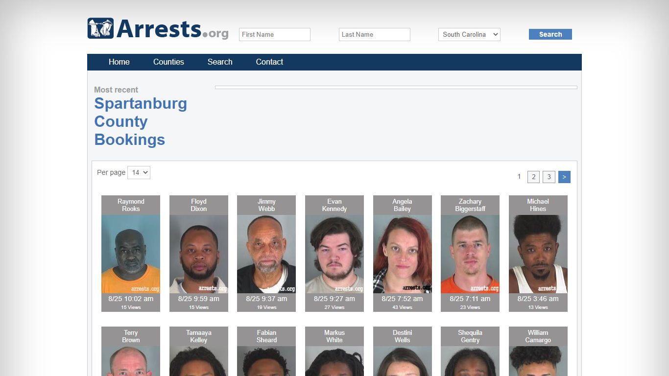 Spartanburg County Arrests and Inmate Search